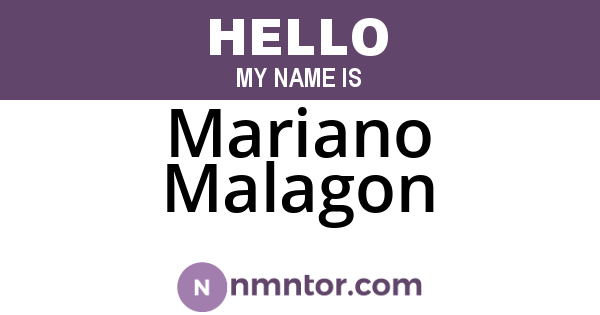 Mariano Malagon