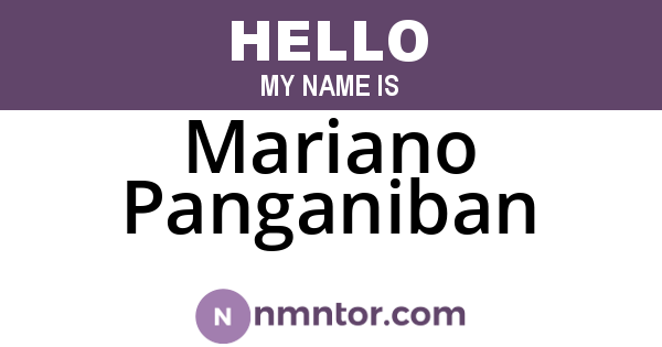 Mariano Panganiban