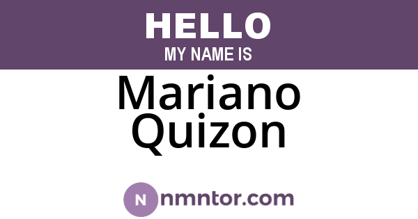 Mariano Quizon