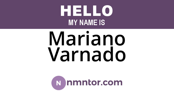 Mariano Varnado