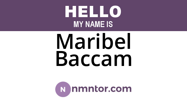 Maribel Baccam