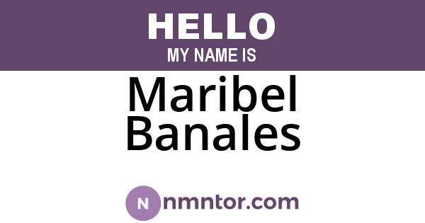 Maribel Banales