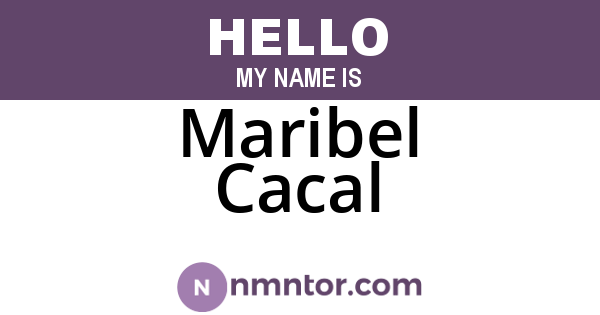 Maribel Cacal