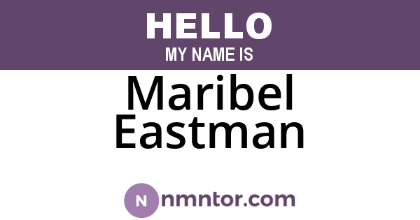 Maribel Eastman