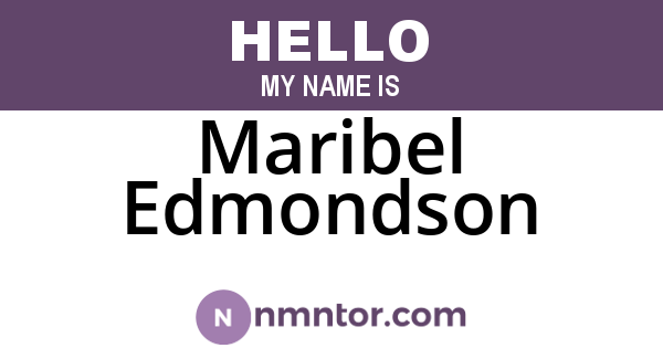 Maribel Edmondson