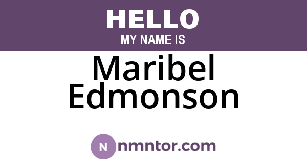 Maribel Edmonson
