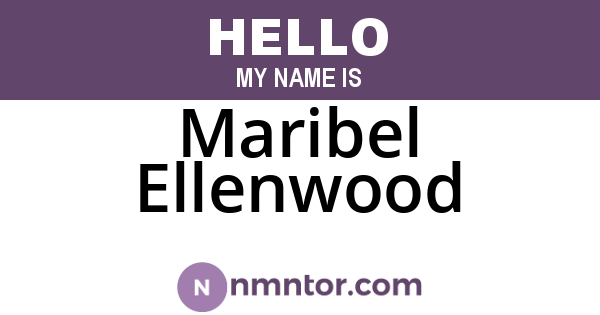 Maribel Ellenwood