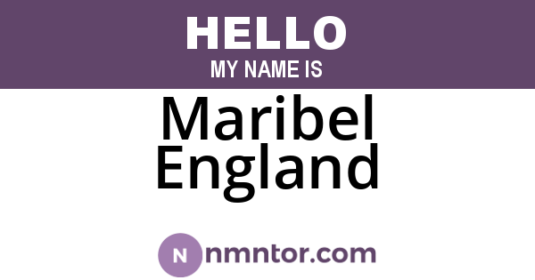 Maribel England