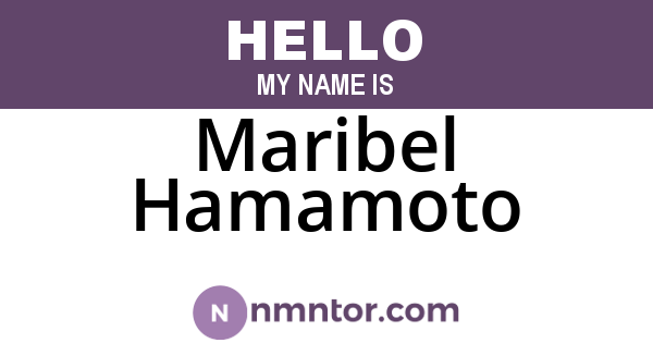 Maribel Hamamoto