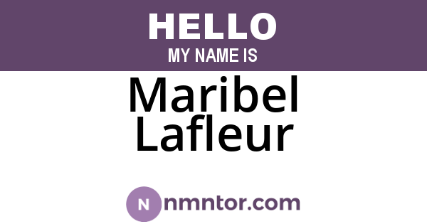 Maribel Lafleur
