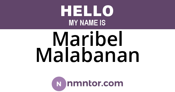 Maribel Malabanan