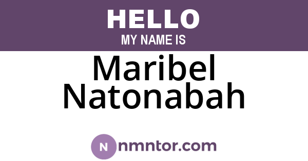 Maribel Natonabah