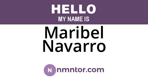 Maribel Navarro