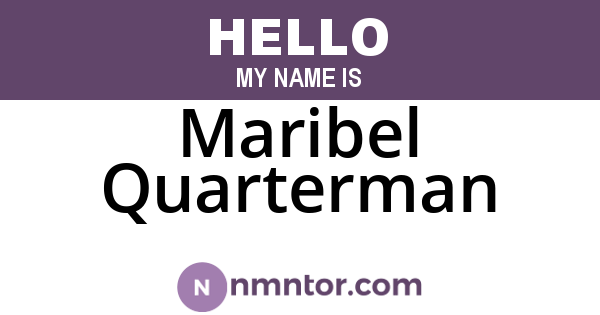 Maribel Quarterman