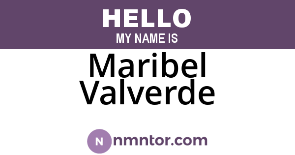 Maribel Valverde
