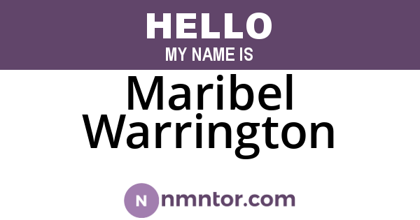 Maribel Warrington
