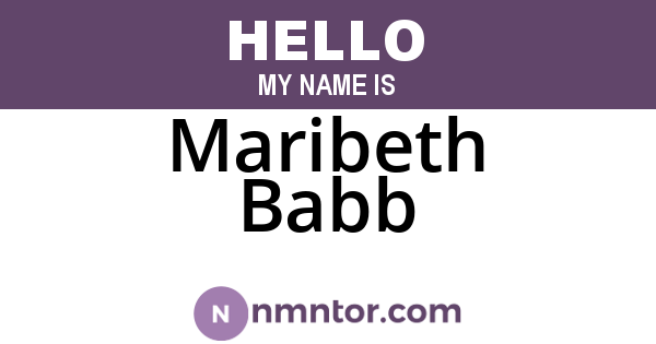 Maribeth Babb