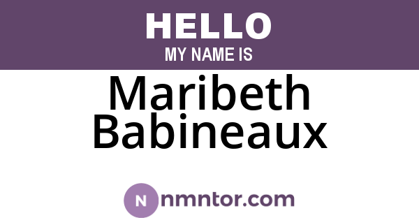 Maribeth Babineaux