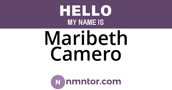 Maribeth Camero