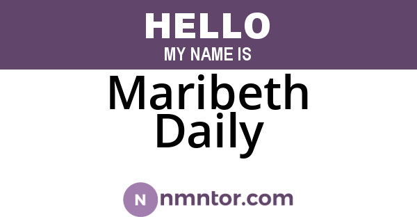 Maribeth Daily