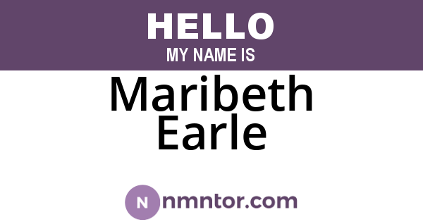 Maribeth Earle