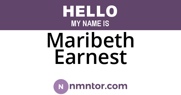 Maribeth Earnest