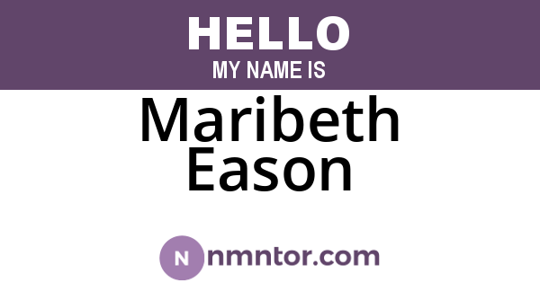 Maribeth Eason