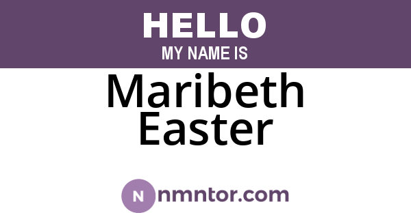 Maribeth Easter