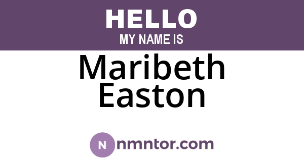 Maribeth Easton