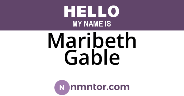 Maribeth Gable