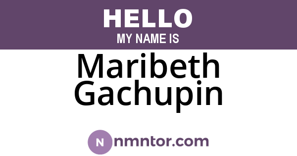 Maribeth Gachupin