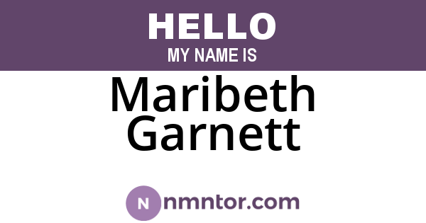Maribeth Garnett