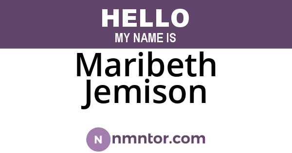 Maribeth Jemison
