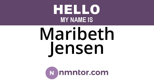 Maribeth Jensen