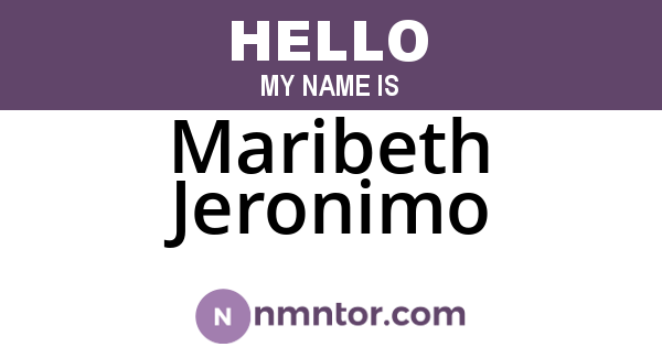 Maribeth Jeronimo