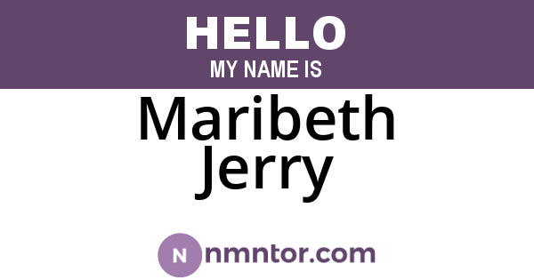 Maribeth Jerry