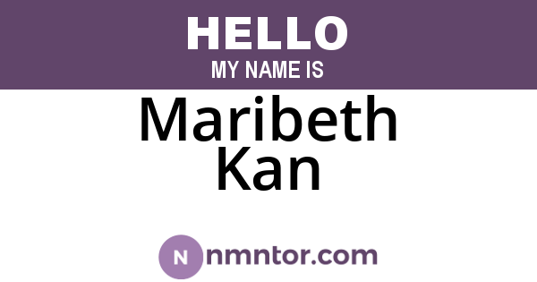 Maribeth Kan