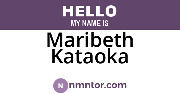 Maribeth Kataoka