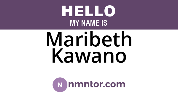 Maribeth Kawano