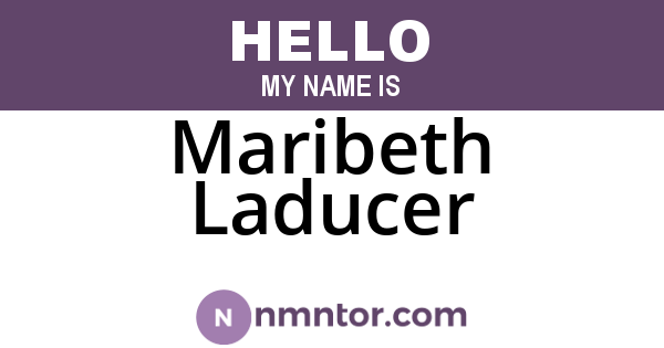 Maribeth Laducer