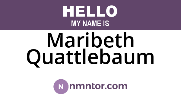 Maribeth Quattlebaum