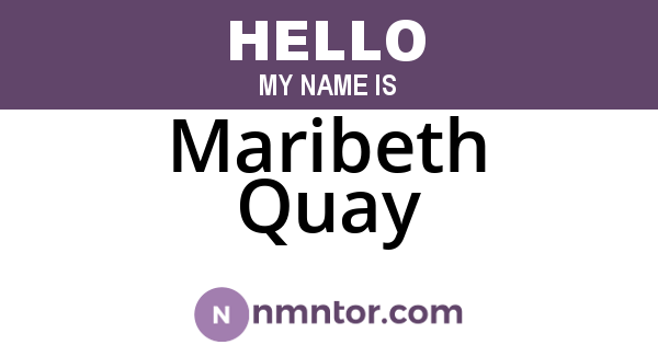 Maribeth Quay