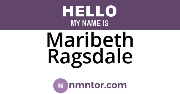Maribeth Ragsdale