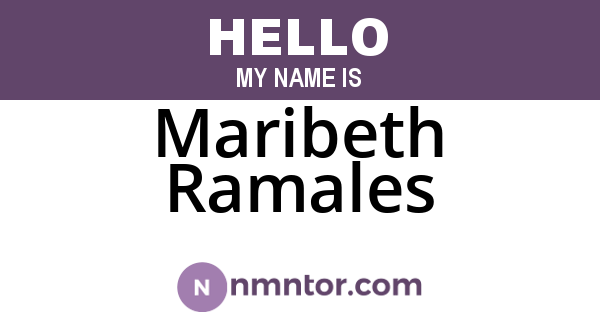 Maribeth Ramales