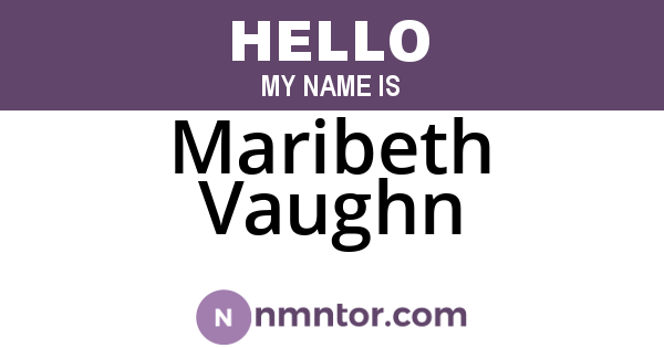 Maribeth Vaughn