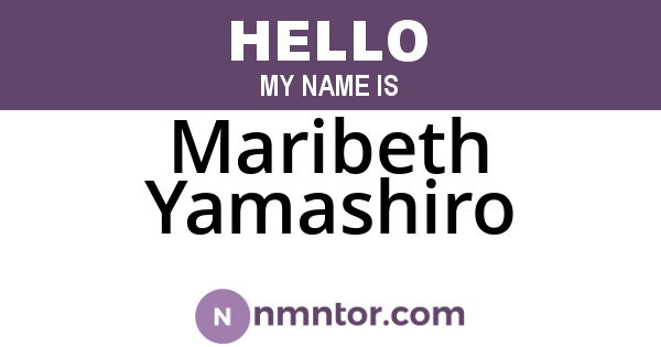 Maribeth Yamashiro