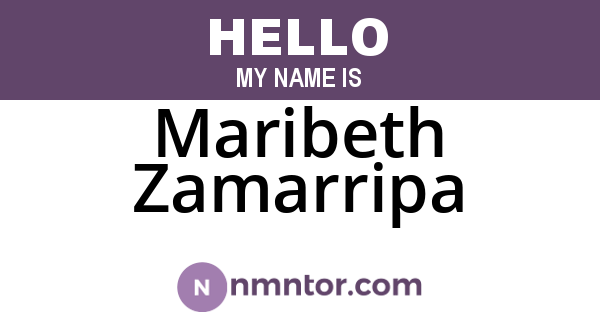 Maribeth Zamarripa