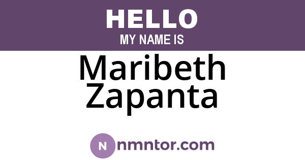 Maribeth Zapanta