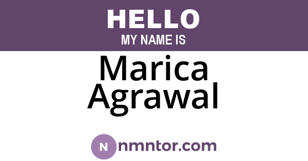 Marica Agrawal