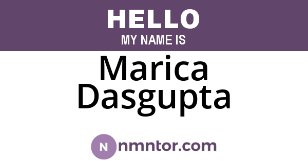 Marica Dasgupta